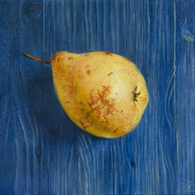 Peinture : Pear - Oil on Canvas/ cardboard - 20 x 20 cm