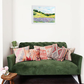 Peinture : Lavender Field - Oil on Canvas/ cardboard - 40 x 30 cm