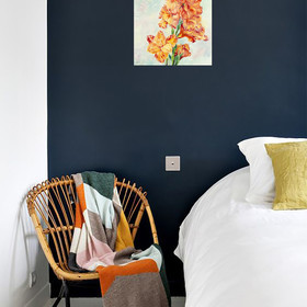 Peinture : An Orange Gladiolus - Oil on Canvas/ cardboard - 30 x 40 cm