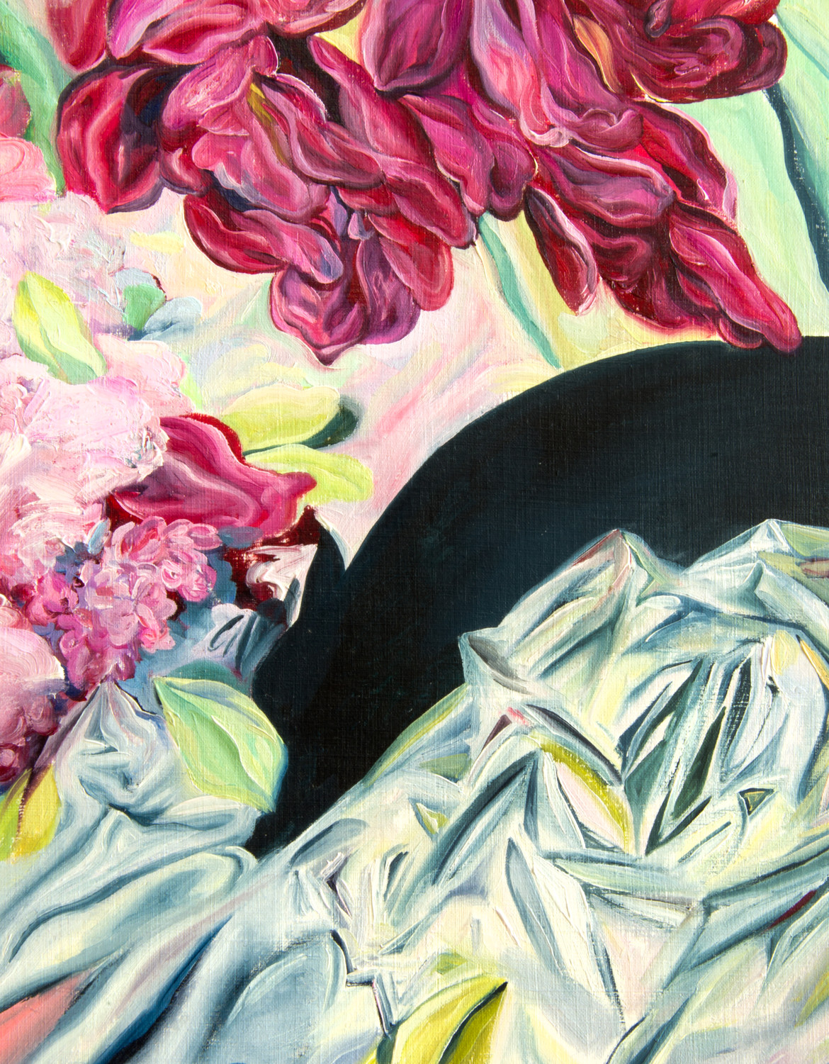 Still Life with Lilac and Peonies Painting