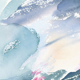Peinture : Storm on the Sea. Mediterranean Series #11 - Watercolor on paper - 26 x 18 cm