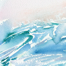 Peinture : Seascape. Mediterranean Series #18 - Watercolor on paper - 25 x 18 cm