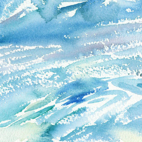 Peinture : Seascape. Mediterranean Series #18 - Watercolor on paper - 25 x 18 cm