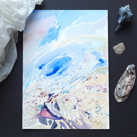 Peinture : Venetian Coast - Watercolor on paper - 24 x 34 cm