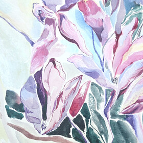 Peinture : Magnolia - Watercolor on paper - 30 x 40 cm