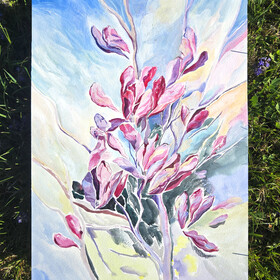 Peinture : Magnolia - Watercolor on paper - 30 x 40 cm